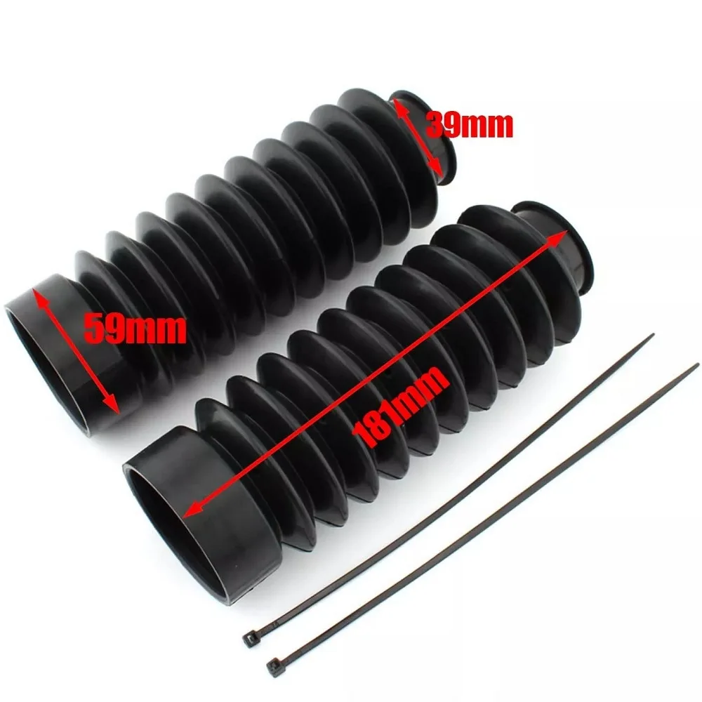 Motorcycle Rubber Front Lower Fork Shocks Cover Suspension Dust Gaiters Boots For Honda CB400SS CL400 CB400 CB500 view 3