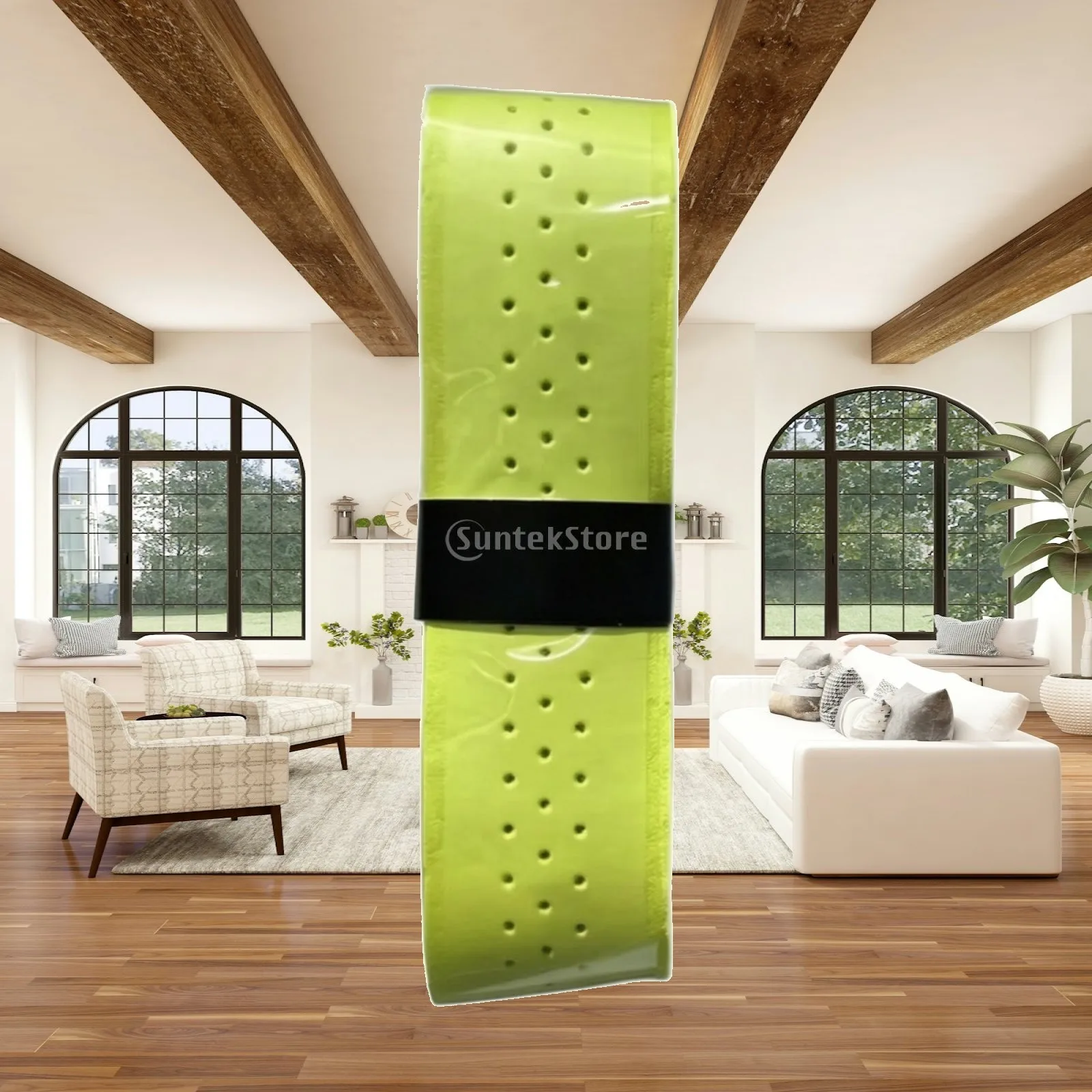 Perforated PU Racket Grip Wrap for Tennis Pickleball Badminton Durable Handle Tape Sweat Resistant