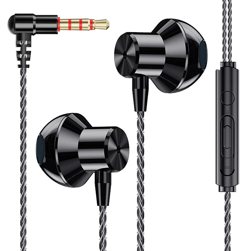 EARDECO 3.5mm Wired Headphones with Microphone HiFi Bass Earphone Earbuds with Wire Stereo Headphone Headset for Xiaomi Huawei