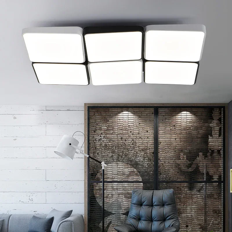 الحديثة الحديد الاكريليك LED أضواء السقف مصباح غرفة المعيشة المنزلي تركيبات الإبداعية مصابيح السقف غرفة نوم الأطفال إضاءة السقف