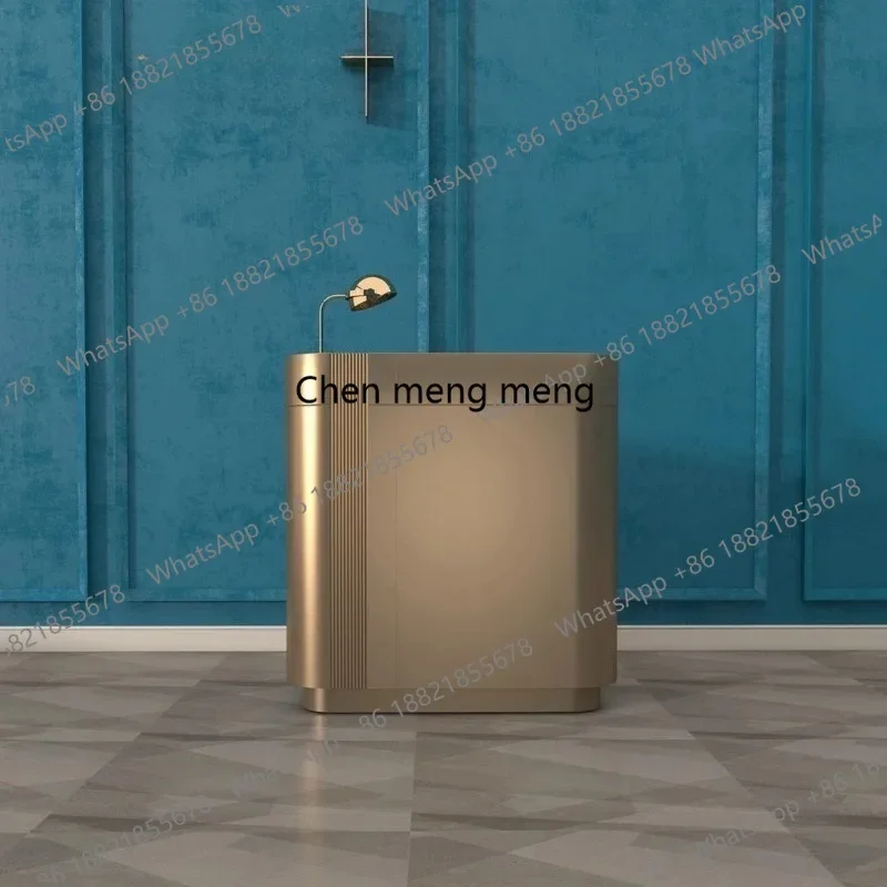 D80 Multi-functional Reception Desks Store Counters Office Vevor Reception Desks Simple Metal Furniture Réception Et Table