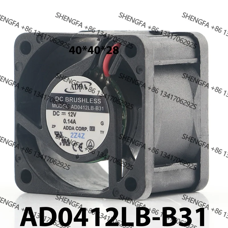 AC EC 4028 40X40X28MM 4CM two-wire mute high air volume Original new Taiwan ADDA 5V 24V 48V DC12V 0.14A AD0412LB-B31 cooling fan