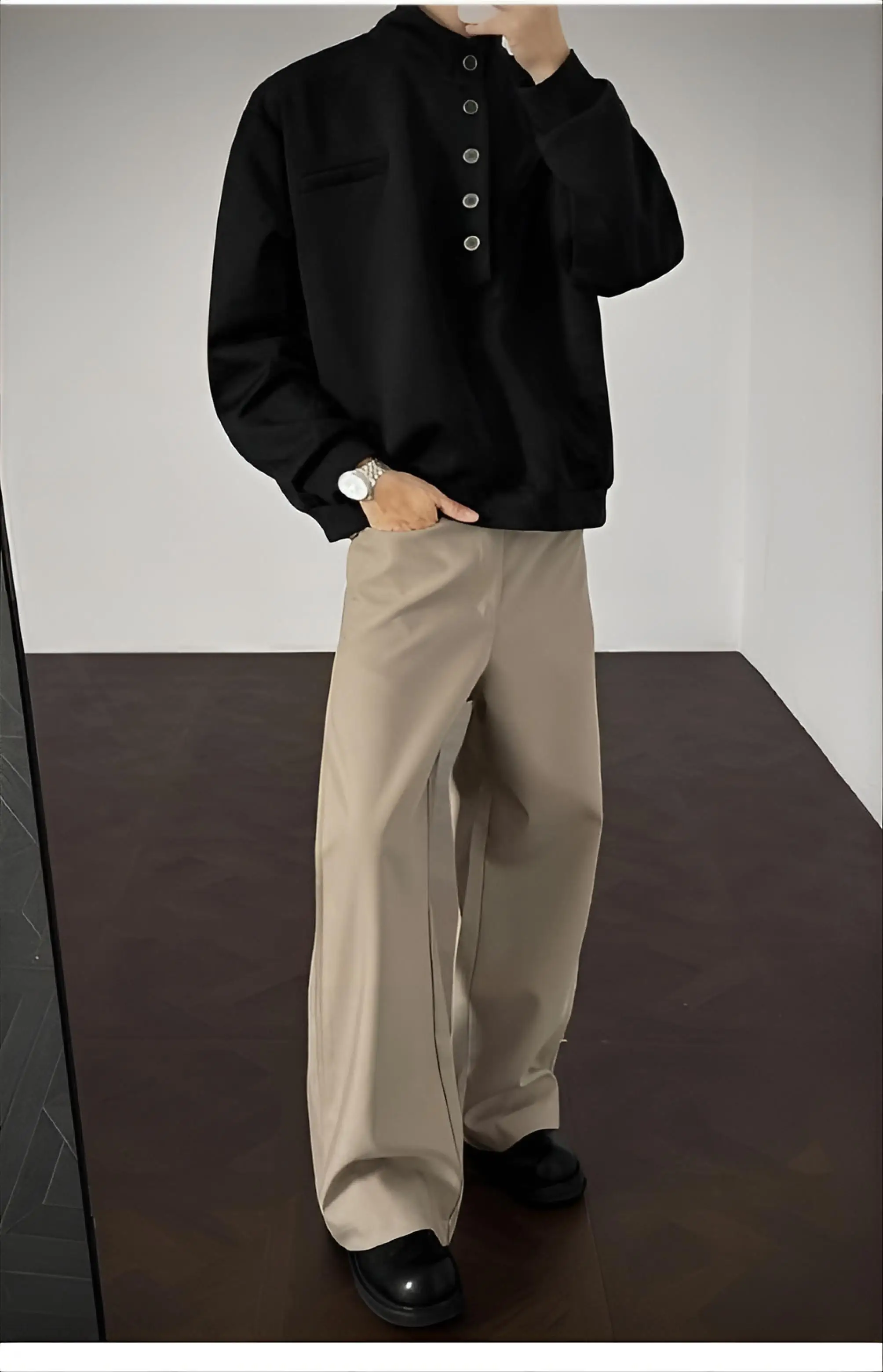 

Мужские функциональные рабочие худи без капюшона, цельные, практичные, для работы, трудоустройства, профессиональной деятельности