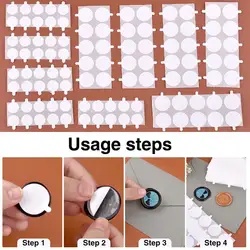 50Pcs Wax Seal Double-Sided Self Adhesive Stickers Round Discs Stamp Adhesive Tape DIY Envelope Cards Label Wax Sealing Sticker
