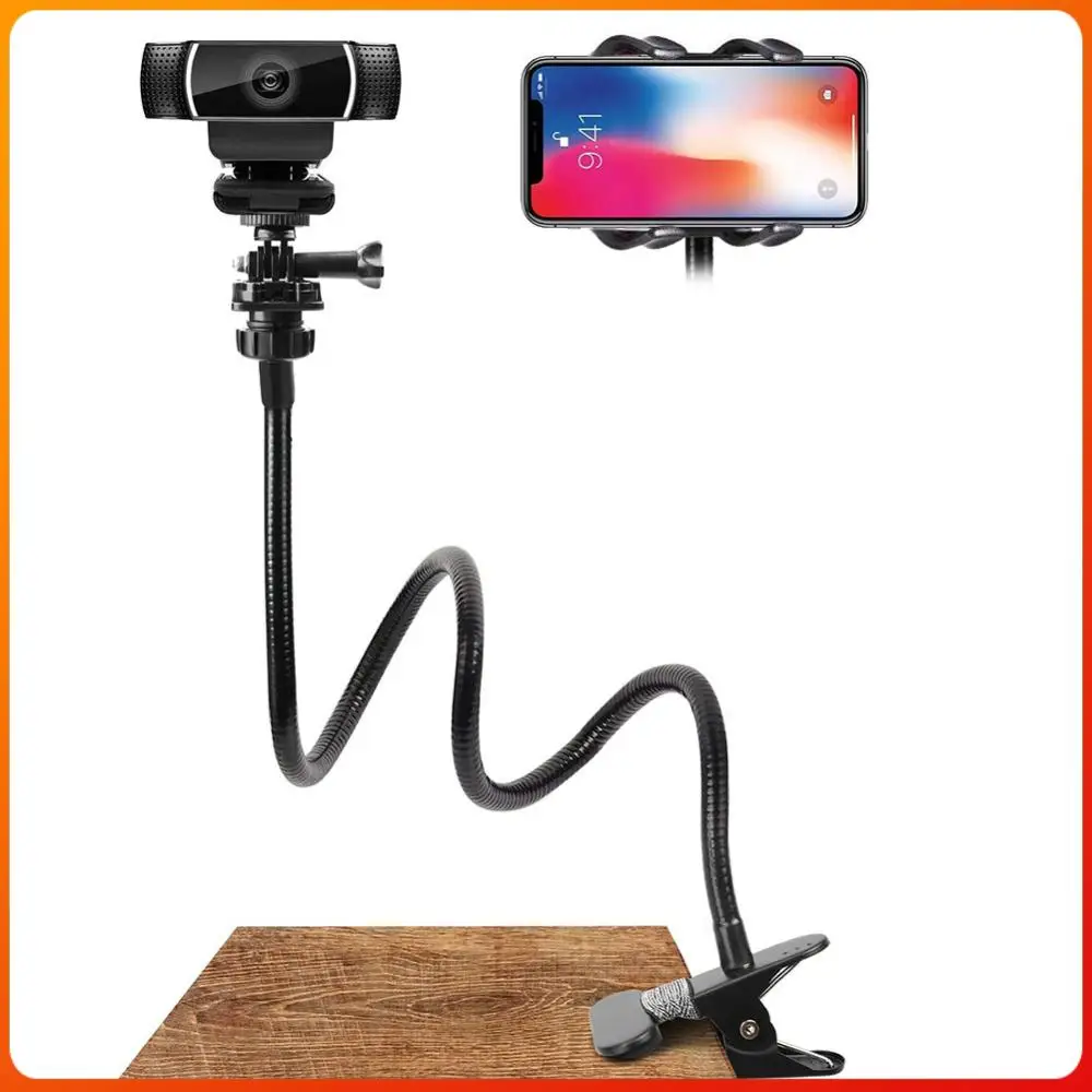 

Camera Phone Rack Gooseneck Clamp Bracket Desk Jaw Clamp Flexible Gooseneck Stand for Logitech C925e C922x Brio 4K