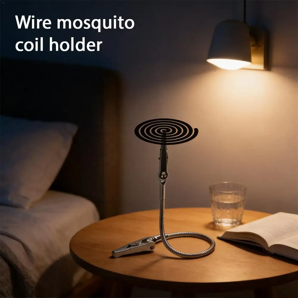 Mosquito Coil Holder Double Headed Crocodile Clip Universal Crocodile Clip Bracket Broken Incense Clip Extended Hose Adjustable