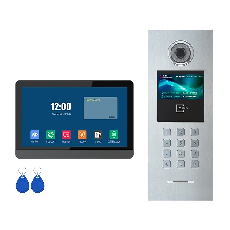 Waterproof 1080P Wi-Fi Video Door Phone System 2-Wire Video Intercom With Clear Image Quality For Villas Or Apartments