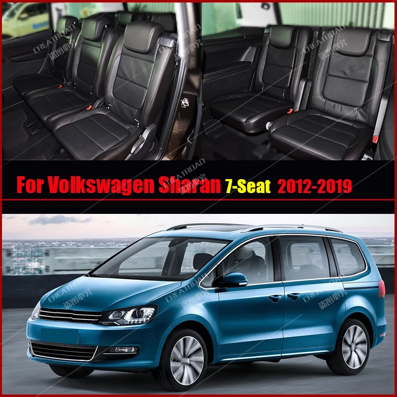 Double Layer Car floor mats For Volkswagen VW sharan (7 Seats) 2012-2019 13 14 15 16 17 18 Foot Carpet Interior Accessories