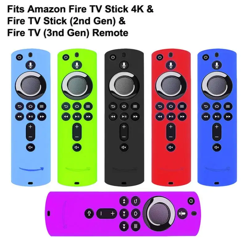 Funda protectora de silicona para Amazon Fire TV Stick 4K, funda a prueba de golpes para Control remoto de TV inteligente