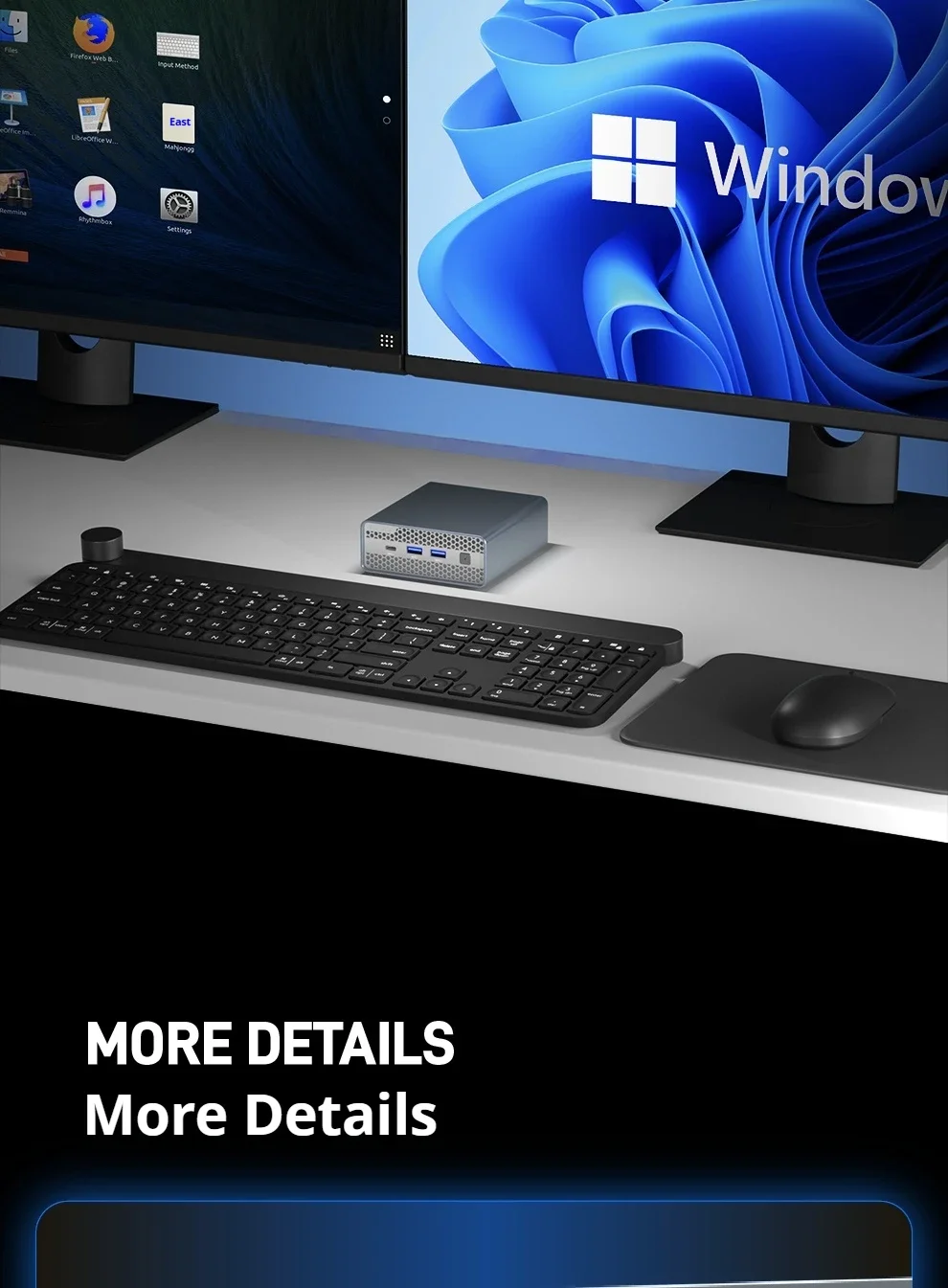 MAIYUNDA M1S Intel N150 Mini PC NAS Server DDR5 4800 4×M.2 NVMe Dual Intel i226-V 2.5GbE Mini PC Home Server No WiFi No BT