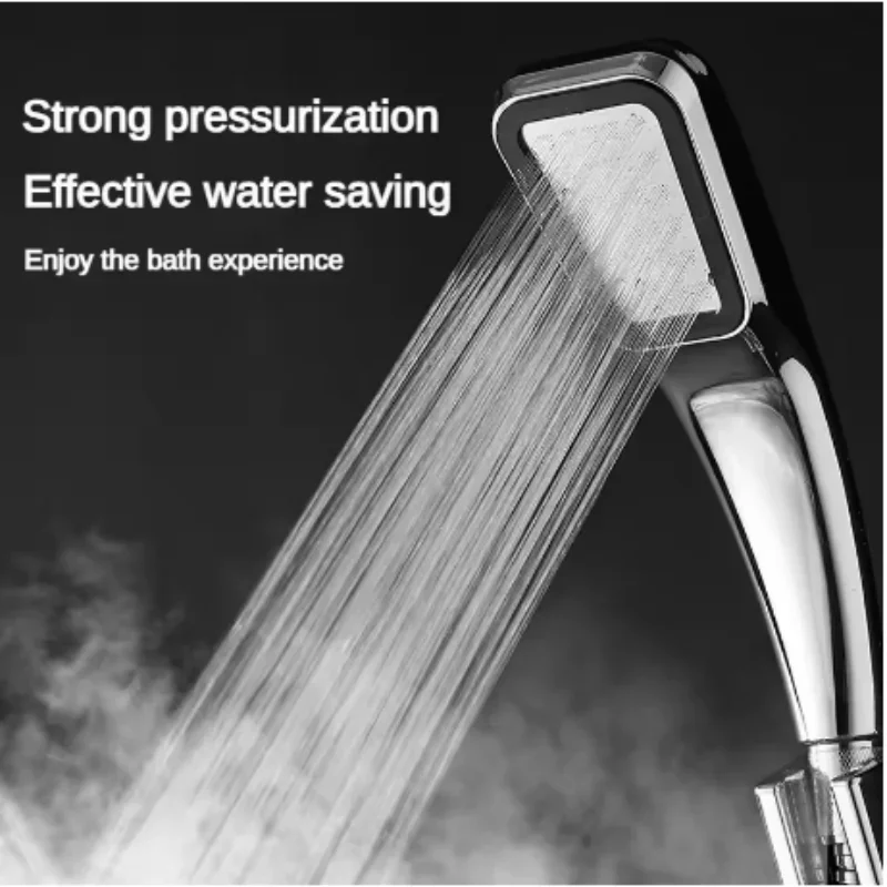 

300 Holes Shower Head High Pressure Rainfall Water Saving Flow With Chrome Nozzle Square Shower Bathroom Accessories