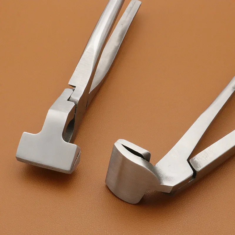 JUSTINLAU Handmade Leather Pliers Stainless Steel Labor Saving Leather Pliers  Leather Making  Trimming and Shaping Tool Set