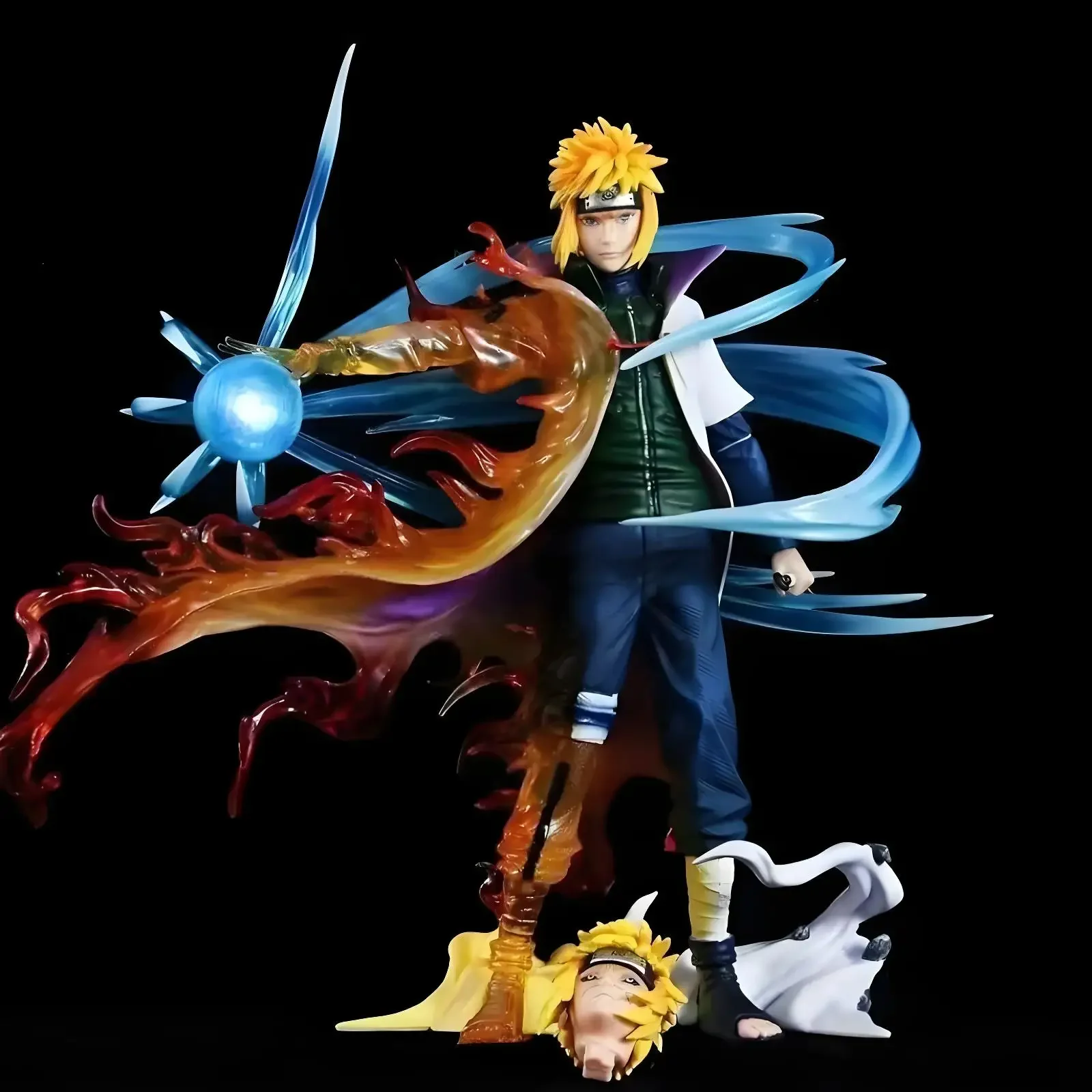 26 سنتيمتر ناروتو أرقام Namikaze ميناتو شخصيات كرتونية Gk بولي كلوريد الفينيل تمثال عمل تمثال Rasengan مكتب الديكور نموذج الاطفال اللعب هدية