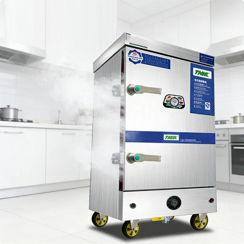 

Промышленная пароварка для еды, коммерческий шкаф для пароварки для риса, 12/24 слоя, машина для пароварки для риса