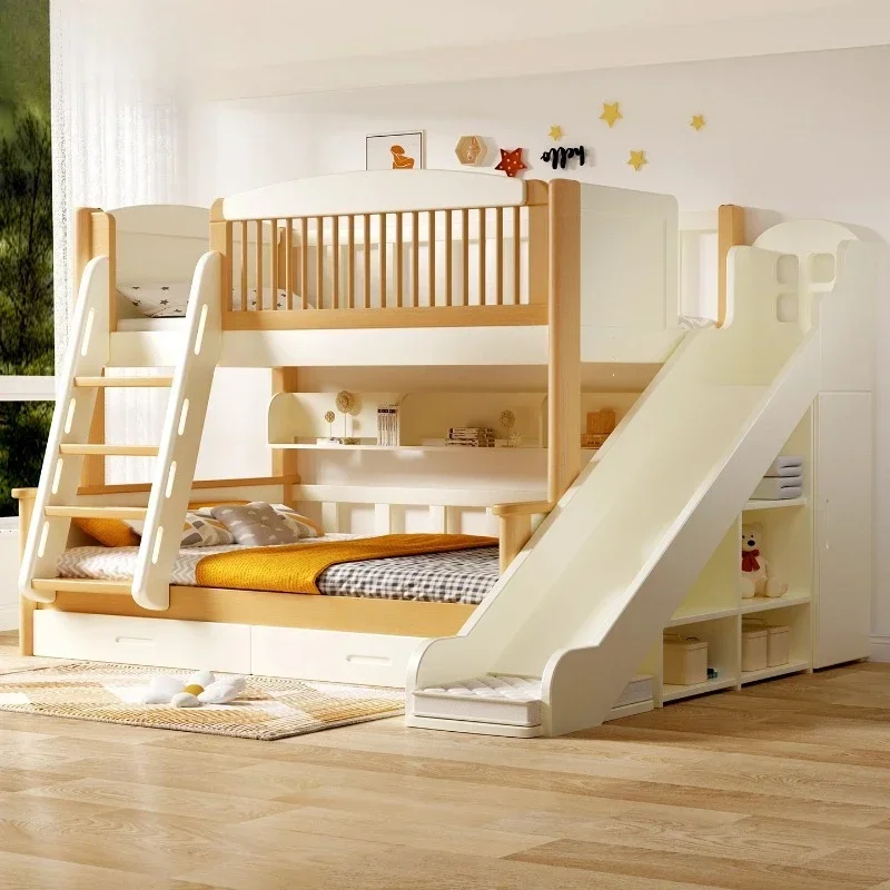 bedroom furniture 120x190 150x190 cm Home Solid wood upper and lower bunk beds bunk beds for kids bed 2 people Double bed