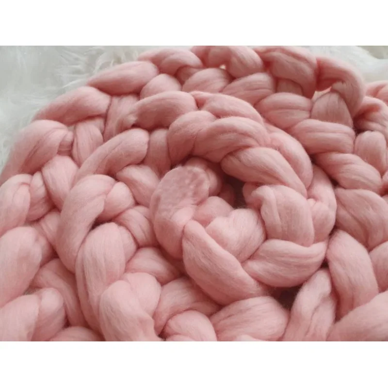 جديلة صوف ميرينو مكتنزة 18 ميكرون، سلة جديلة 3 أمتار حشو دعائم تصوير لحديثي الولادة نيوي بونز فورتو سينجي إنجاز صور نيوج بورنينفوتوغرافي #3