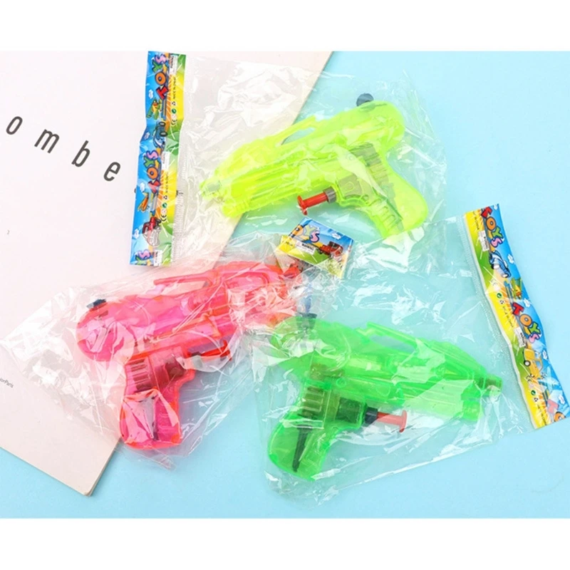 5 Buah Pistol Air Plastik Pistol Air Semprot Mainan Anak-anak Senjata Plastik Warna Acak untuk Kolam Renang Pantai Luar Ruangan