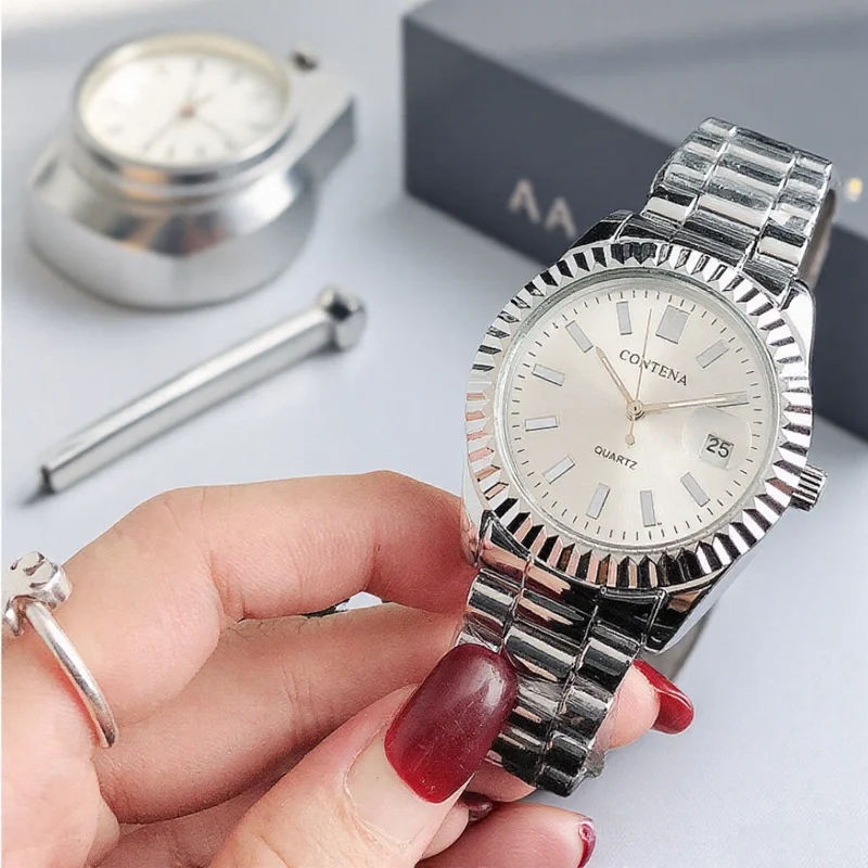 

Top Brand Luxury Stainless Steel Watch Woman Fashion Classic Elegant Ladies Quartz Wristwatch Clock Suitable For Everyday Wear