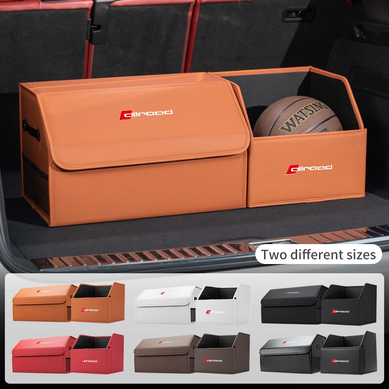 Car Trunk Leather Luggage Travel Organizer Bag For Audi Airoad A1 A3 A4 A5 A6 A7 A8 Q5 Q7 Q3  Q8 Q2 Quattro TT S3 S4 QS5 RS5 RS6 