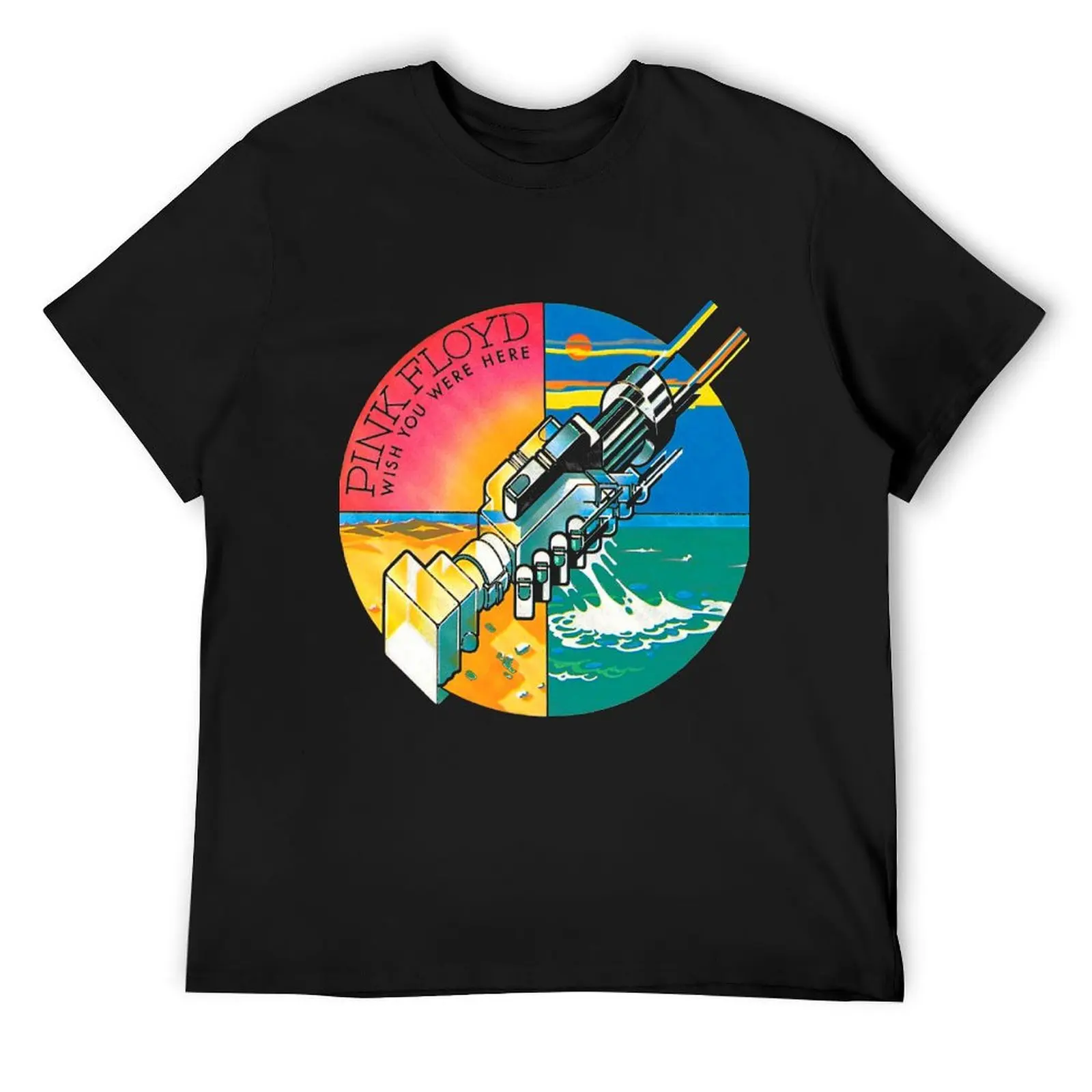 

shake hand floyd robotic machine T-Shirt sublime plus size clothes customs oversized graphic tee mens graphic t-shirts