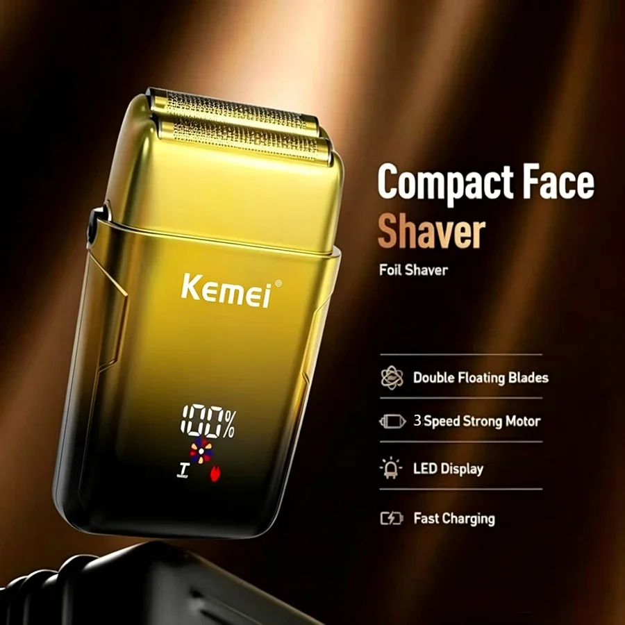 Kemei Original Haarschneidemaschinen-Set für Herren, elektrischer Rasierer, kabelloser Haartrimmer, professionelle Haarschneidemaschine, KM-709A, KM-TX10-Set – Detail 5