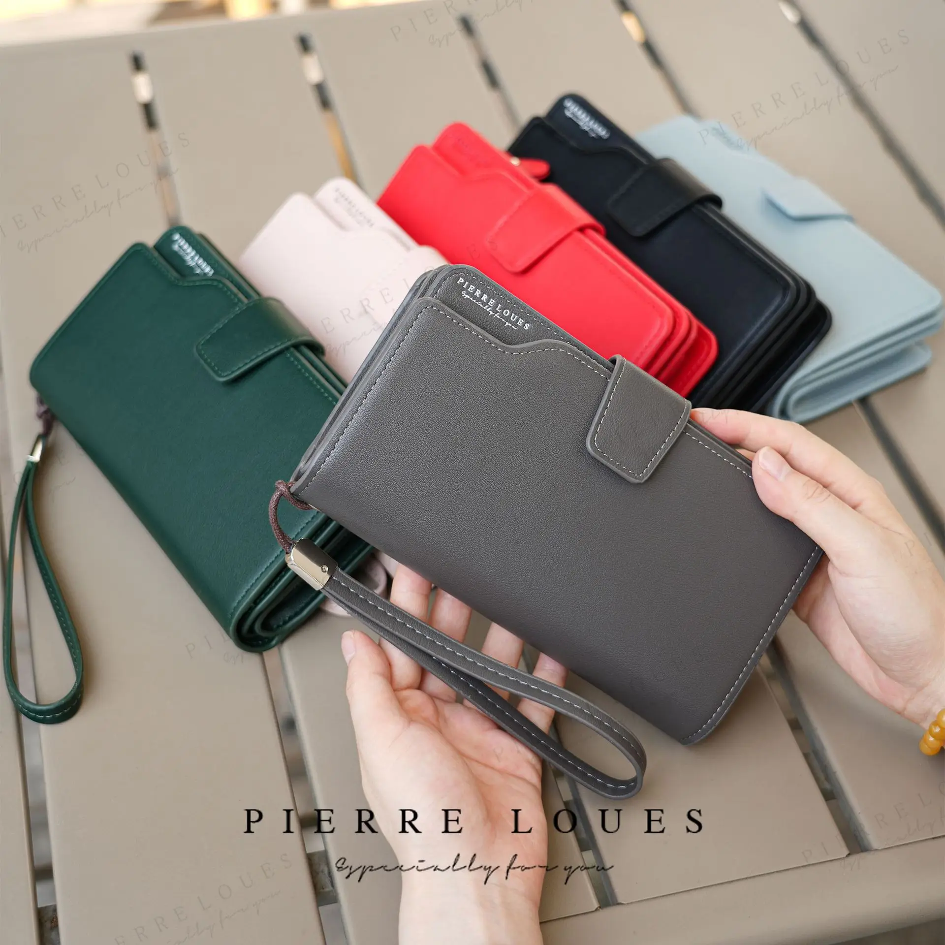 

Кошелек с длинной застежкой, повседневное многофункциональное хранилище для мобильного телефона, многофункциональный ручной деловой кошелек