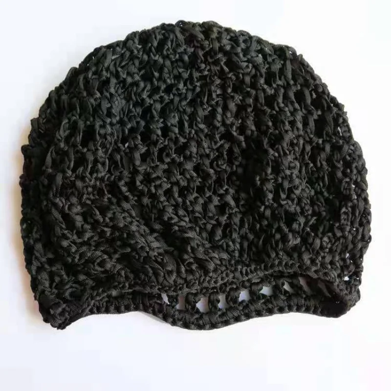 Women's Net Women's Handmade Hat African Hollow Line Flat Brim Cap Unisex Colorful Muslim Hats