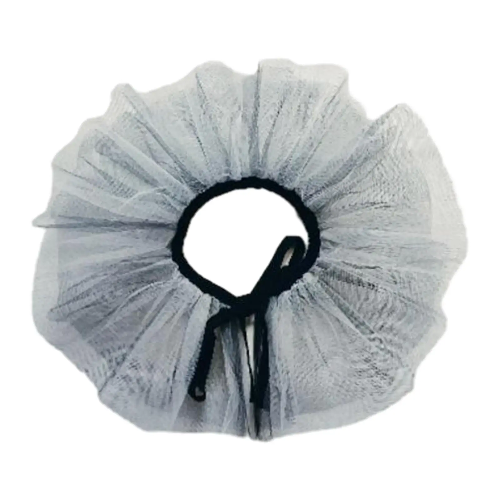 Colar com babados com malha para festa Cosplay, colar falso, colar plissado, gargantilha de palhaço capelete poncho, Ruff Props, Halloween