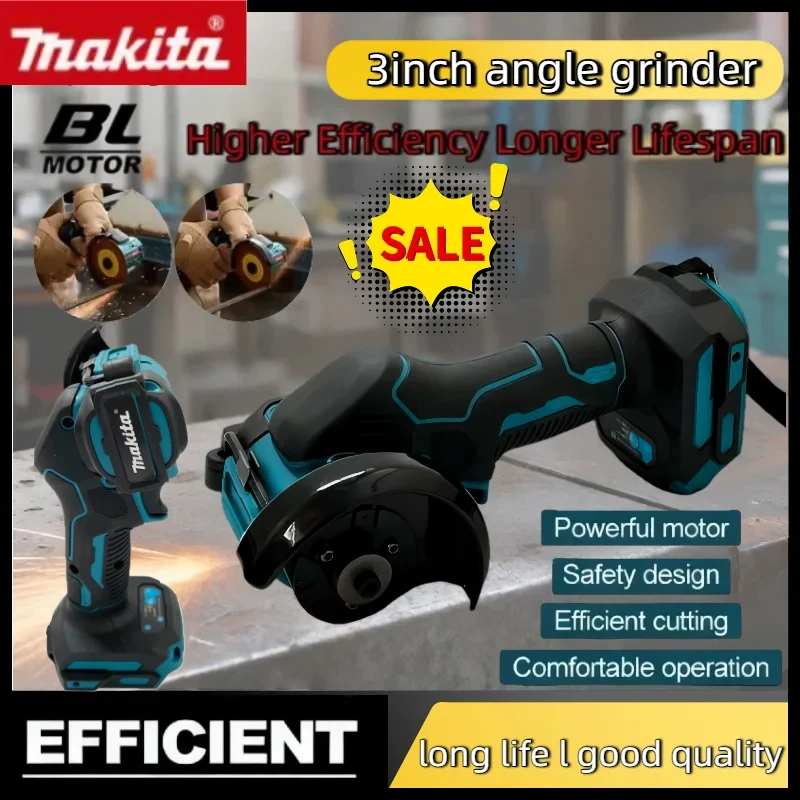 

Makita Power Tool 3 Inch Mini Angle GrinderPower Tool 18V Cutting Circular Cordless Electirc CUT OFF Saw
