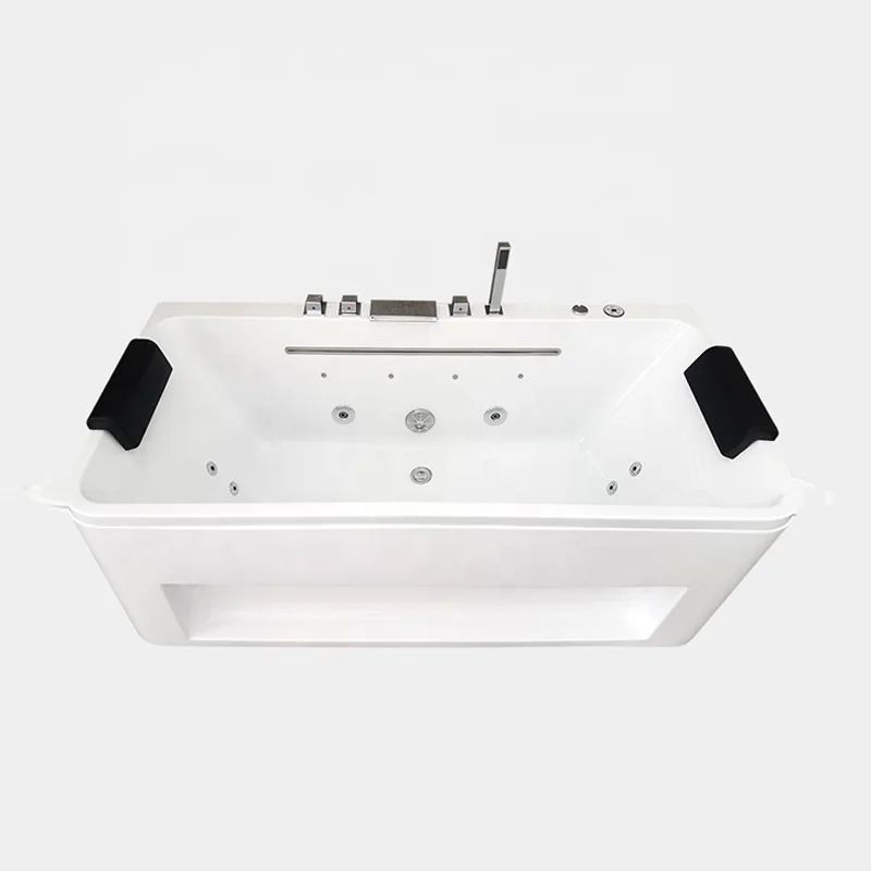 Jacuzzi Spa Acrylic Grand Bath Hotel Diode Jet Massage 2 Person Side Skirt Bath Indoor Hot Tub