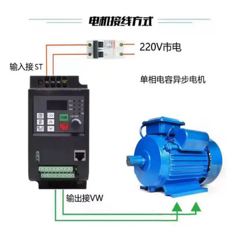 220V To Single-phase 220v Inverter 0.75kw1.5 2.2 4 Single-phase in Single-phase Out