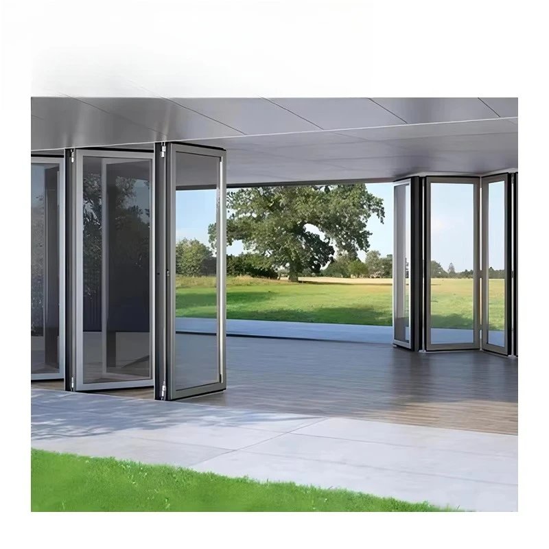 Multi-folding sun room aluminum alloy door heat-resistant blocker for outdoor garden decoration, suitable for courtyard