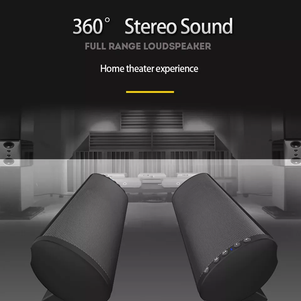 Wireless Bluetooth 5.0 Speakers 3D Surround Stereo Soundbar TV Home Theater With Subwoofer With Optical RCA AUX Remote Control