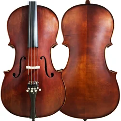 Maple solid wood matte Cello 4/4 3/4 1/2 Antique vintage cello stringed instrument beginner professional violoncello with bow