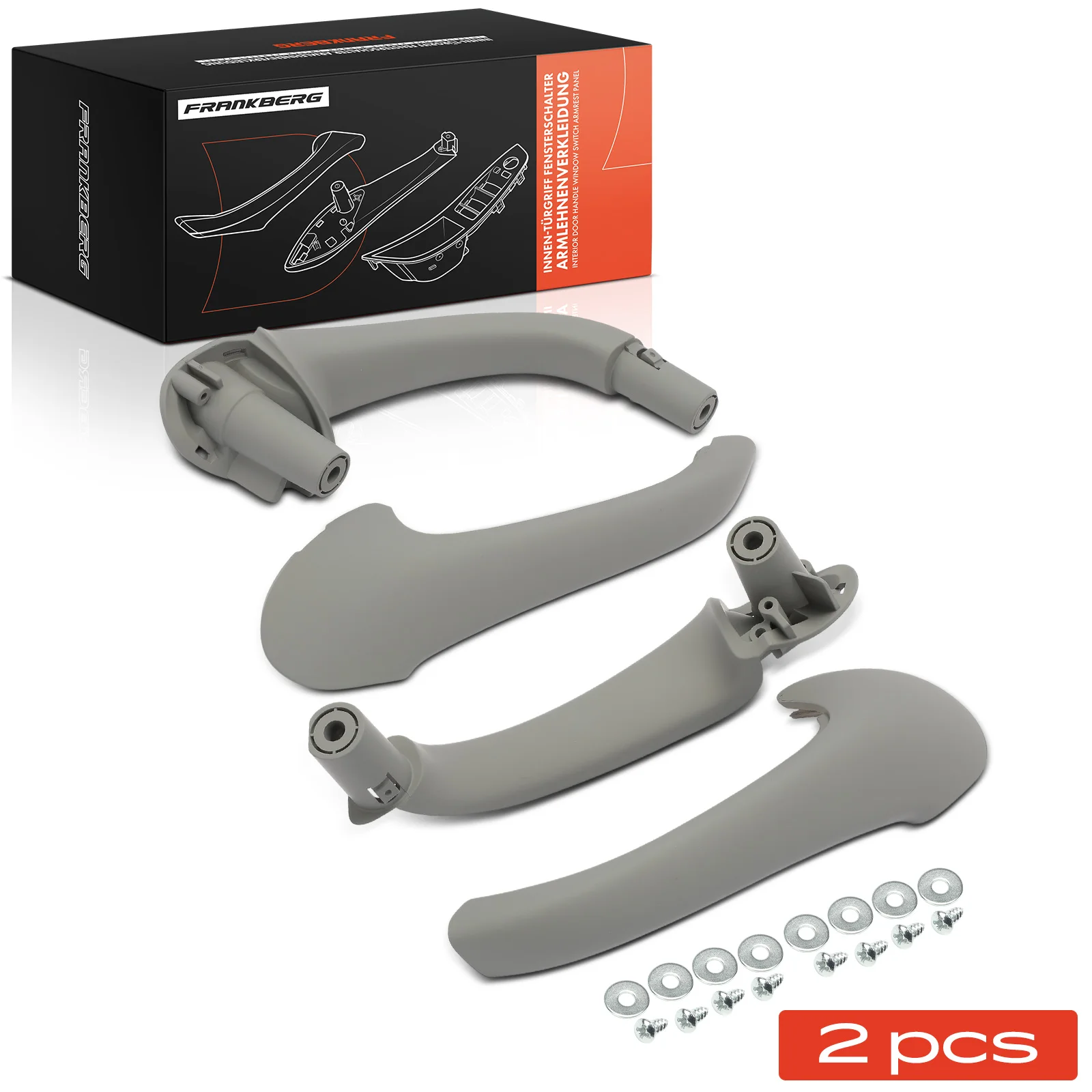Frankberg 2x Deurgreep Binnendeurgreep voor Links Rechts voor Mercedes-Benz Benz W203 S203 20381015517376 A2038101551