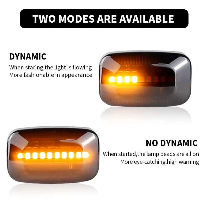 2PCS LED Side Marker Lights Canbus For Toyota Hilux Sixth Generation Hilux LN140 LN150 LN160 LN170 1997–2005 Turn Signal Lamps view 3