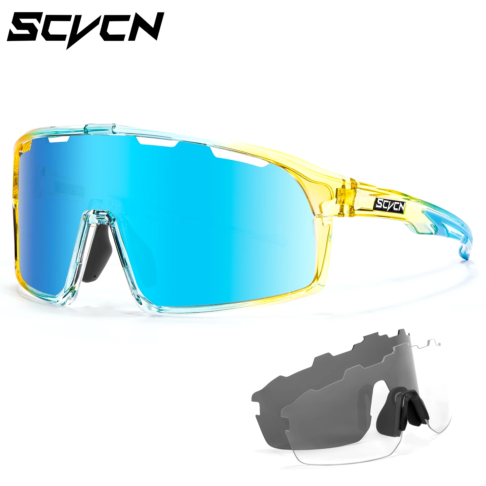 

SCVCN поляризационные велосипедные солнцезащитные очки уличные велосипедные очки мужские MTB спортивные очки UV400 женские очки для вождения шоссейного велосипеда