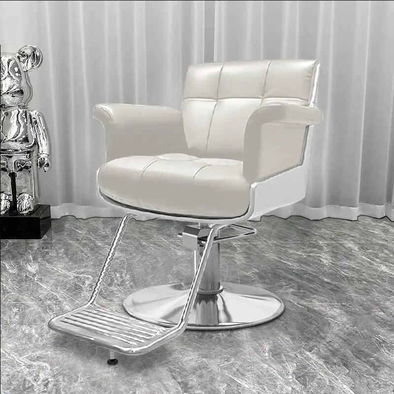 Aesthetic Italian Barber Chair Rotating Design Specialty Modern Barber Chair Classic Unique Chaise Coiffeuse Salon Furniture