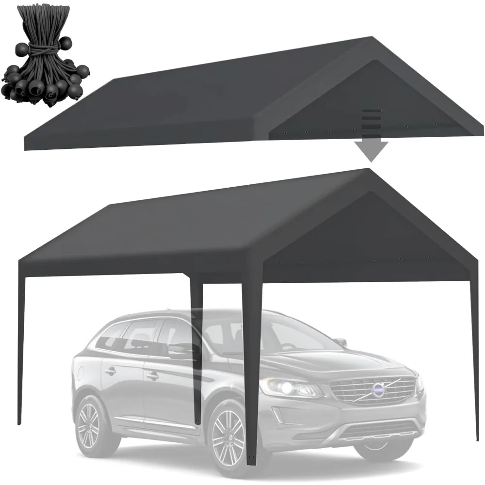 

Сверхмощный навес для карпогана 10x20, водонепроницаемый с краями и банджинами, каркас в комплект не входит