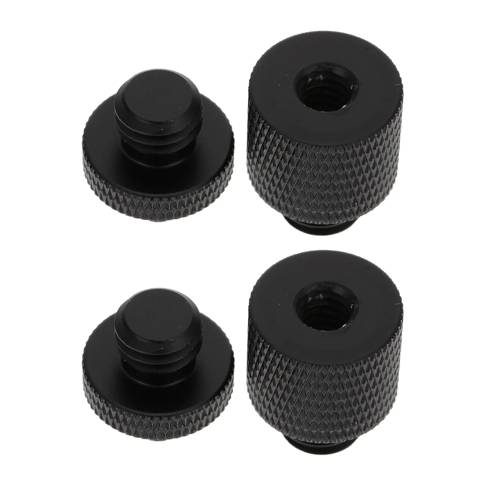 

4 Pcs Camera Bracket Screws Durable Black Microphone Rack Bolts Professional Supplies Aluminum Anti Rust Precise Long Use