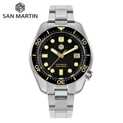산 마틴 디자인 44mm 남성용 다이버 시계 MM300 스포츠 스틸 빈티지 NH35 자동 기계식 사파이어 방수 300M Lum SN0087