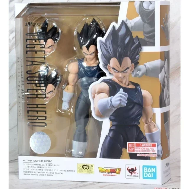 Bandai Shf Original Dragon Ball Super Hero Son Goku Gohan Vegeta Broly Piccolo Android Anime Figure Model Action Figure Gift Toy