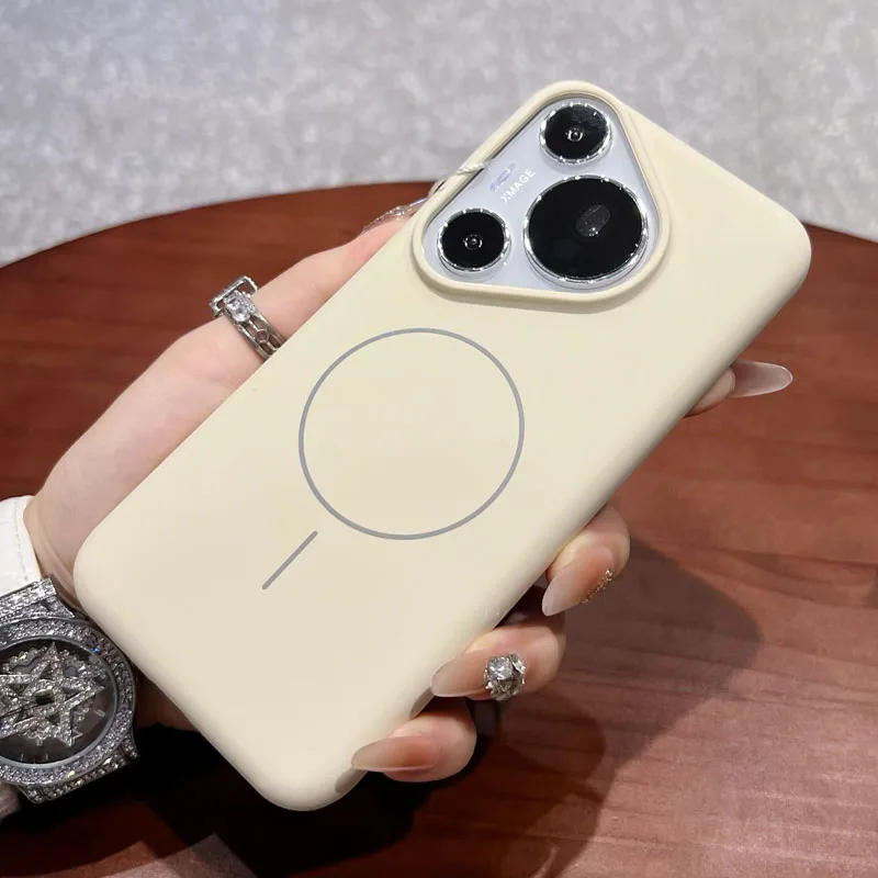 Colorful Liquid Silicone Magsafe Case For Huawei Pura 70 Pro Plus P70 Magnetic Wireless Charging Shockproof Cover