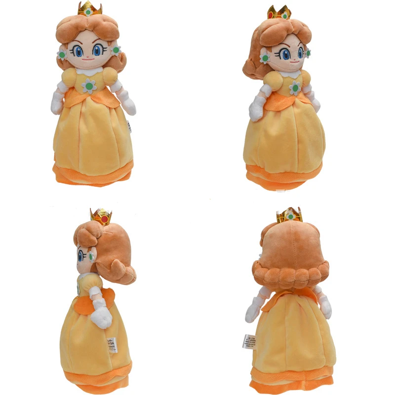 Super Marios Bros Anime Figures Daisy Rosalina Peach Princess Plushes Dolls Cartoon Stuffed Animal Kawaii Model Kids Toys Gifts