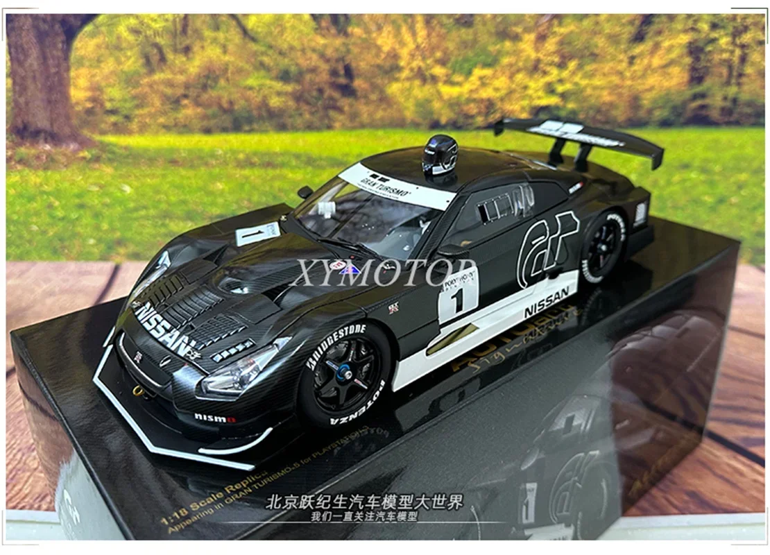 

AUTOart 1/18 For Nissan GTR GT500 GT5 Diecast Model Car Toys Gifts Hobby Display Black Collection Ornaments