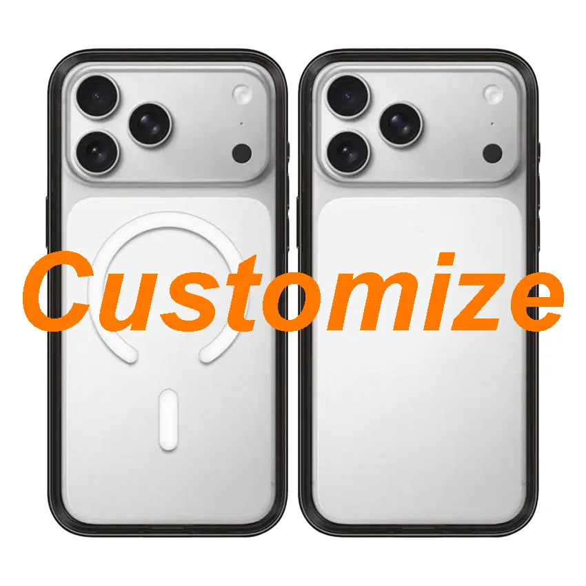 Custom Compact Light Border Magnetic Phone Cover for IPhone 13 14 15 16 17 18 Pro Max Case for IPhone Air