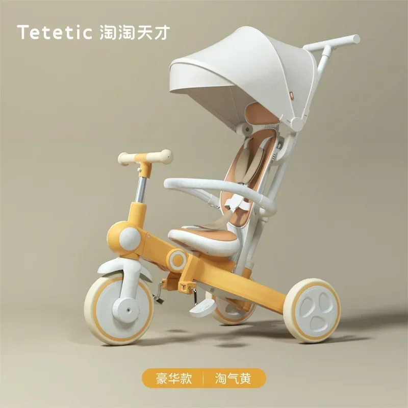 

Children's Tricycle Bicycle 1-3-6-year-old Baby Baby Walking Artifact Trolley Can Be Folded Easily