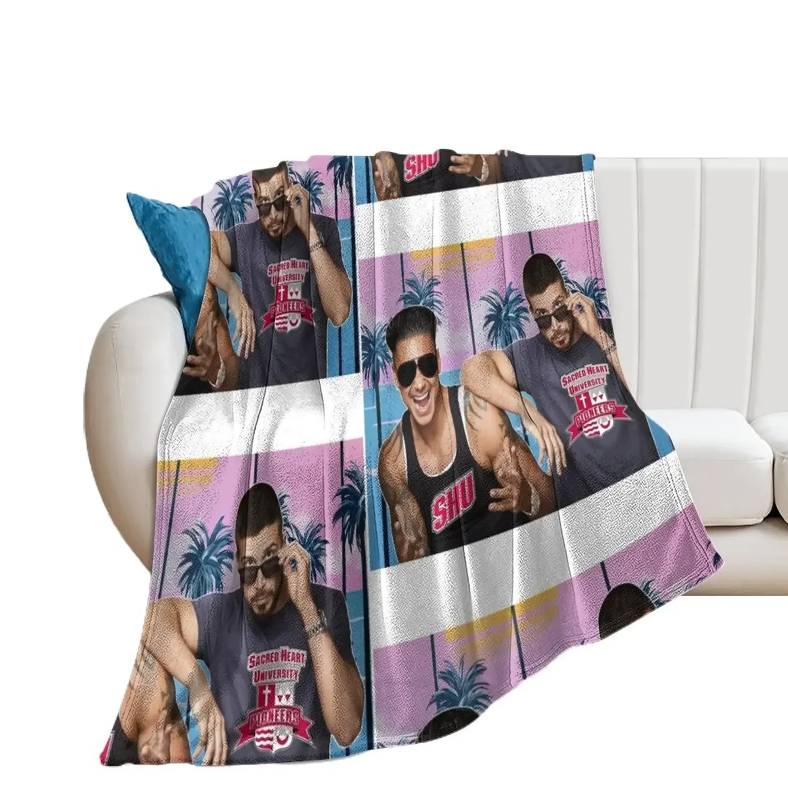 Vinny, Pauly D, & SHU 2 Throw Blanket sofa bed Blankets Sofas Of Decoration Luxury Blankets