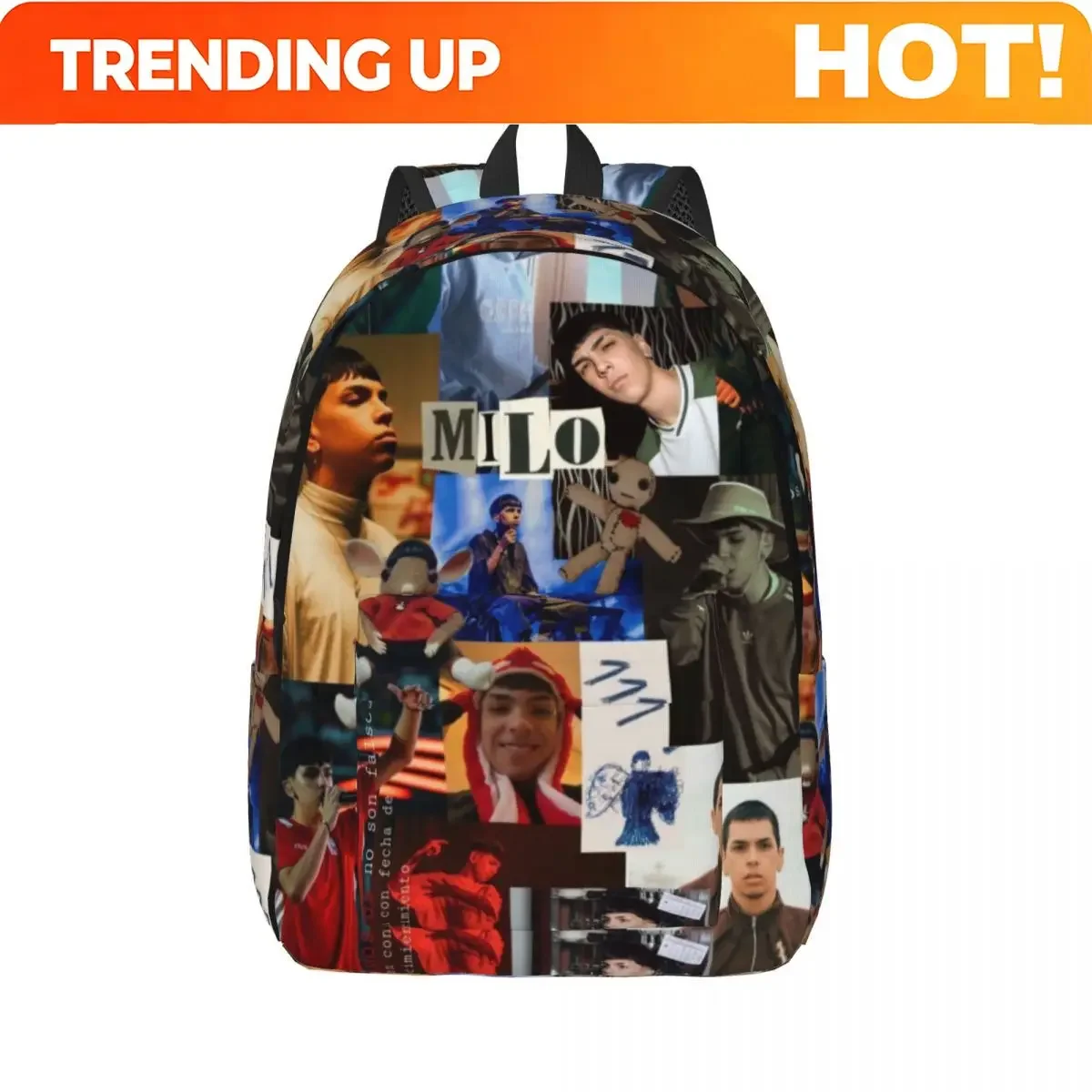 Custom Bag Milo J Fashion Backpack Gift Student Work Daypack For Men Women Laptop Computer Canvas Bags