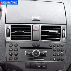 Car For Mercedes Benz C Class W204 2007-2010 Center Console Air Conditioner Vent Outlet Frame Cover Trim Decoration Accessories